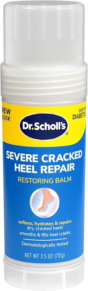 Dr. Scholl's Severe Cracked Heel Repair Restoring Balm 2.5oz, with 25% Urea for Dry, Cracked Feet... | Amazon (US)
