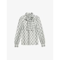 Oanaa check pussybow shell blouse | Selfridges