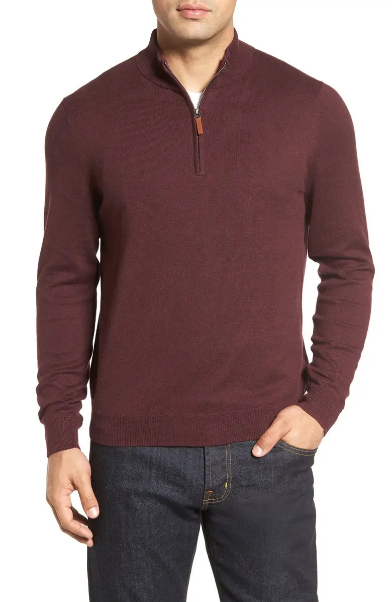 Nordstrom Half Zip Cotton & Cashmere Pullover | Nordstrom | Nordstrom