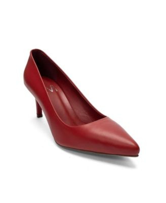 Forever and Always Shoes Women's Clyde Leather Stiletto Pointed Toe Pump - Cognac suede | Macy's