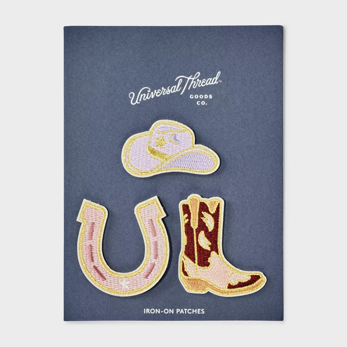 Horseshoe Cowboy Hat and Boot Patch Set 3pc - Universal Thread™ Multicolor | Target