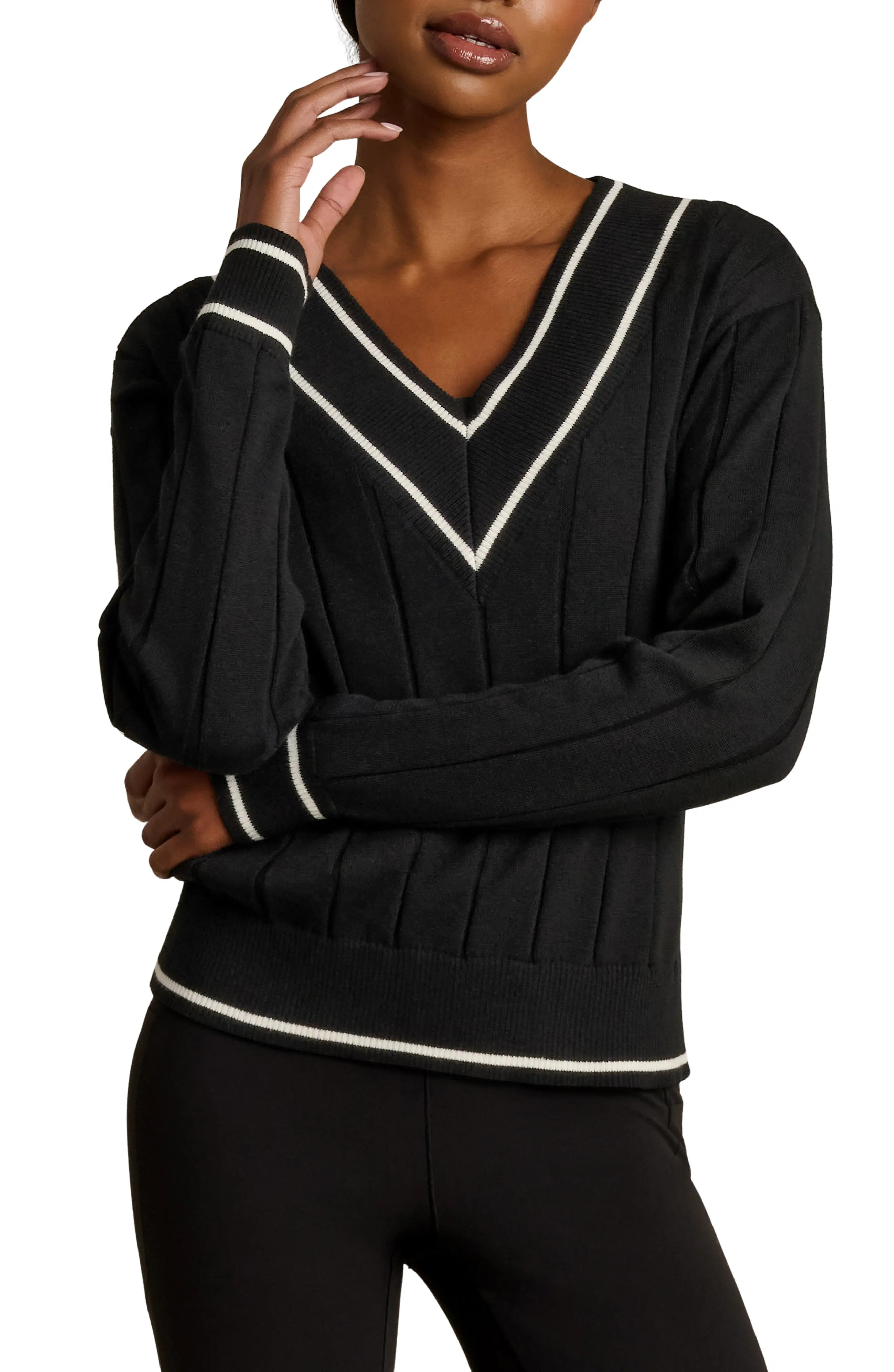 Rhone Varsity Rib Sweater in Sand at Nordstrom, Size Large | Nordstrom