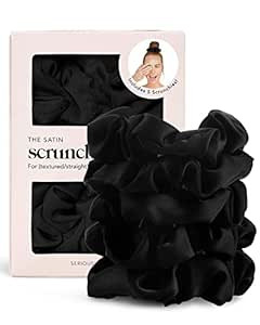 Kitsch Satin Hair Scrunchies for Women - Softer Than Silk Scrunchies for Hair | Satin Scrunchies ... | Amazon (US)
