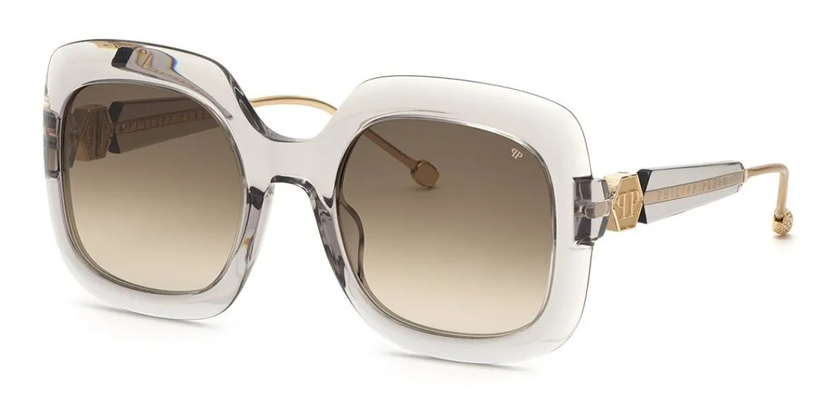 Philipp Plein SPP065S 03GU Women’s Sunglasses Grey Size 55 | SmartBuyGlasses Global