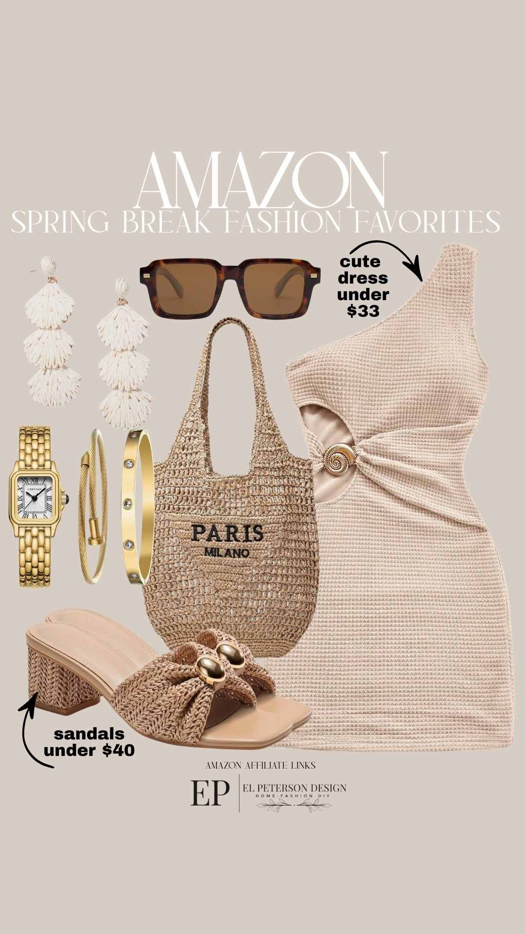 Amazon
Dress
Sunglasses
Earrings
Heels
Watch
