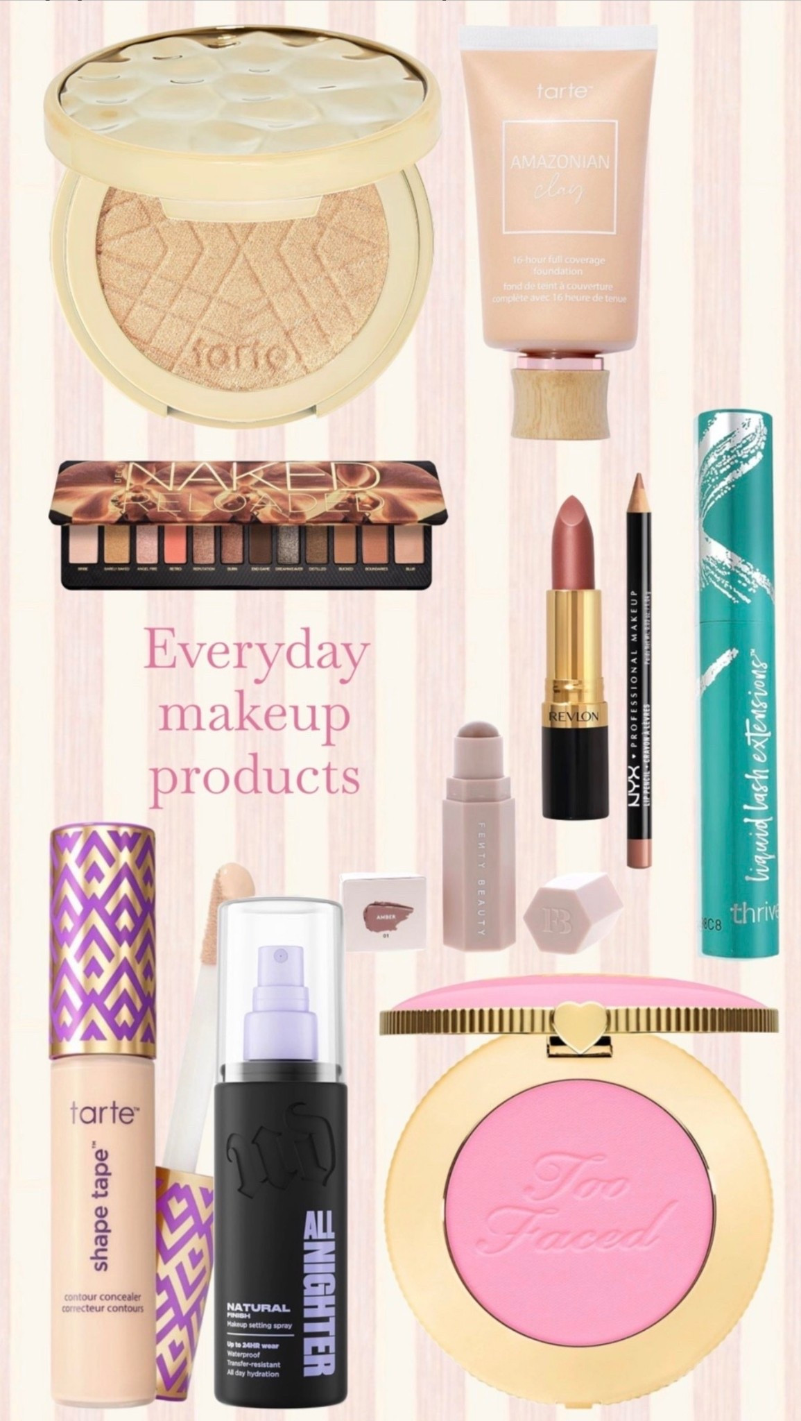 Favorite every day makeup products

#Tarte #Makeup #MOTD #Toofaced ￼

#LTKselfcare #LTKgrwm #LTKBeauty