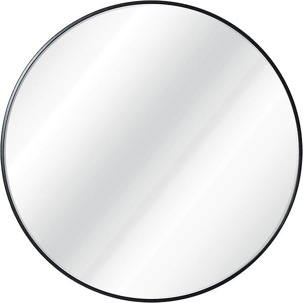 SONGMICS Round Wall Mirror, Decorative Circle Mirror, 30-Inch Diameter, Metal Frame, for Living Room | Amazon (US)