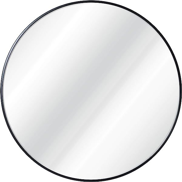 SONGMICS Round Wall Mirror, Decorative Circle Mirror, 30-Inch Diameter, Metal Frame, for Living Room | Amazon (US)