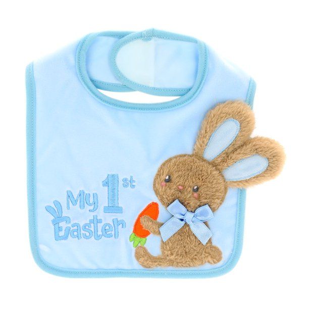 Way to Celebrate! Easter My 1st&nbsp;Easter Baby Bib, Blue - Walmart.com | Walmart (US)