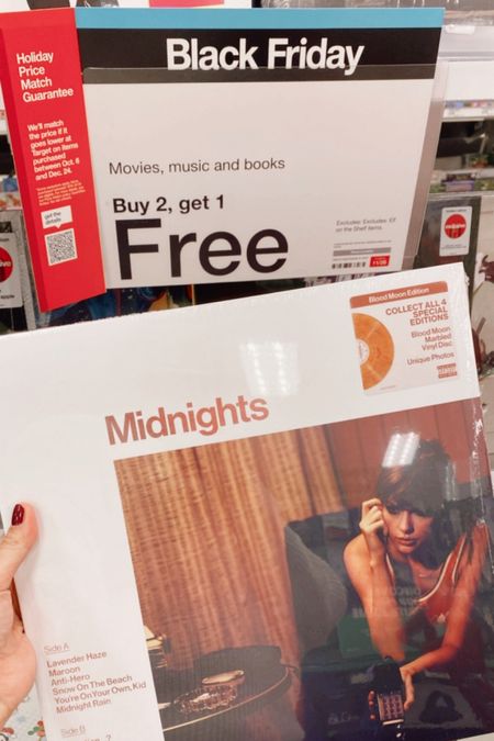 BLACK FRIDAY DEAL! Buy 2, get 1 FREE on vinyl records! (Mix and match with movies, cds and books too!

❤️ Follow me on Instagram @TargetFamilyFinds 

#LTKGiftGuide #LTKHoliday #LTKsalealert