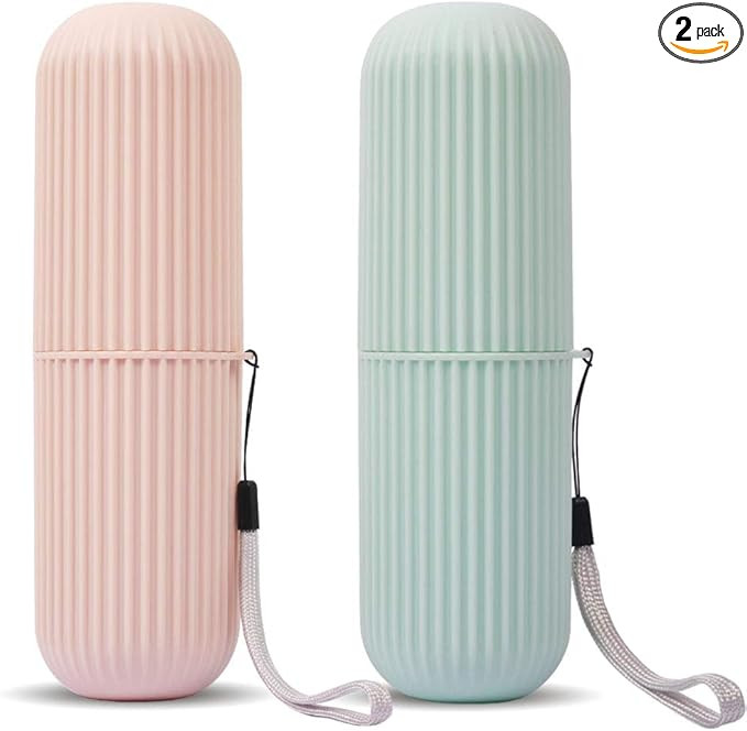 UCEC Toothbrush Travel Case, Portable Travel Toothbrush Holder Case, Toothbrush Case Set for Camp... | Amazon (US)