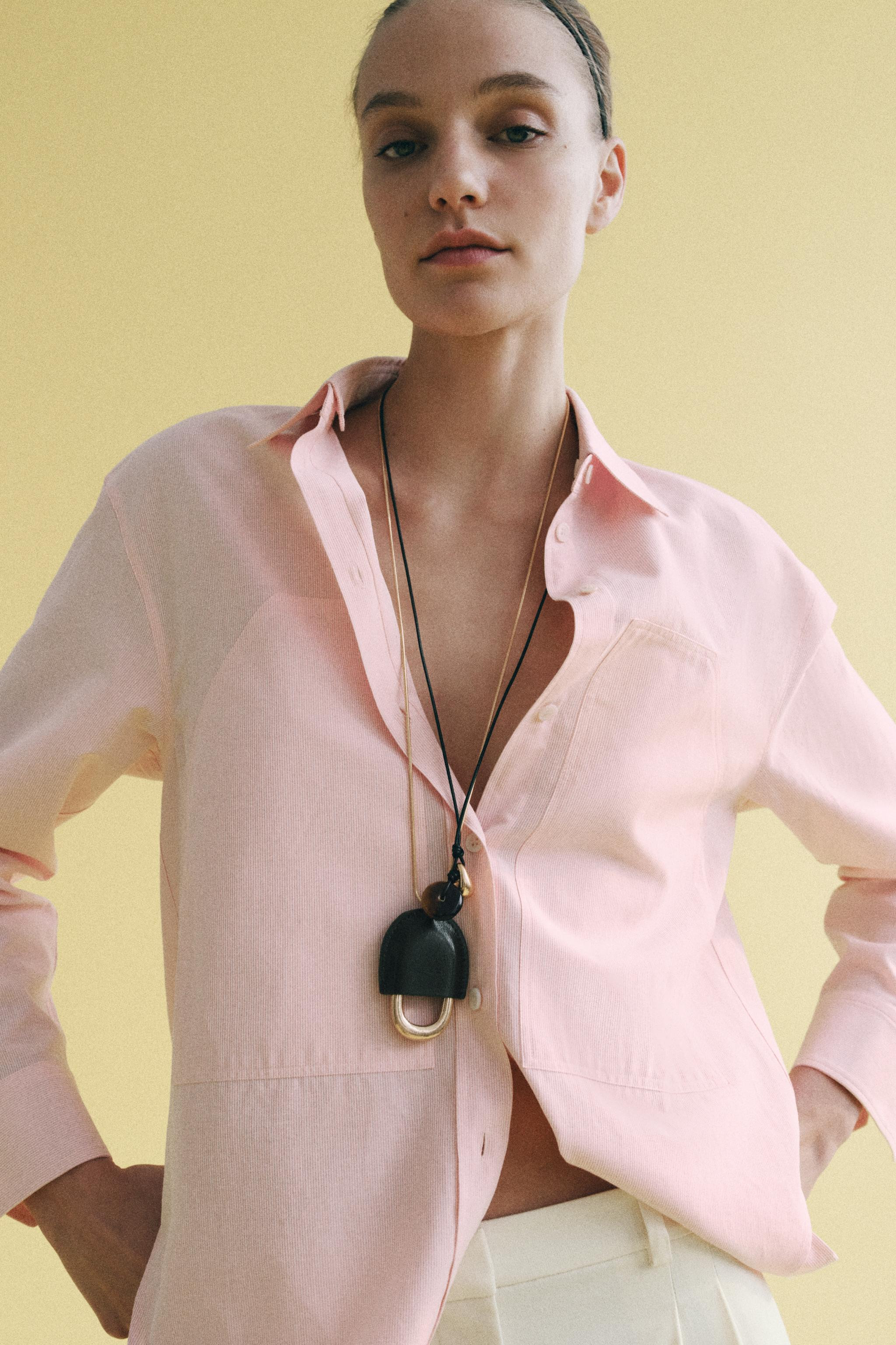 PACK OF 2 LEATHER AND RESIN NECKLACES | Zara UK