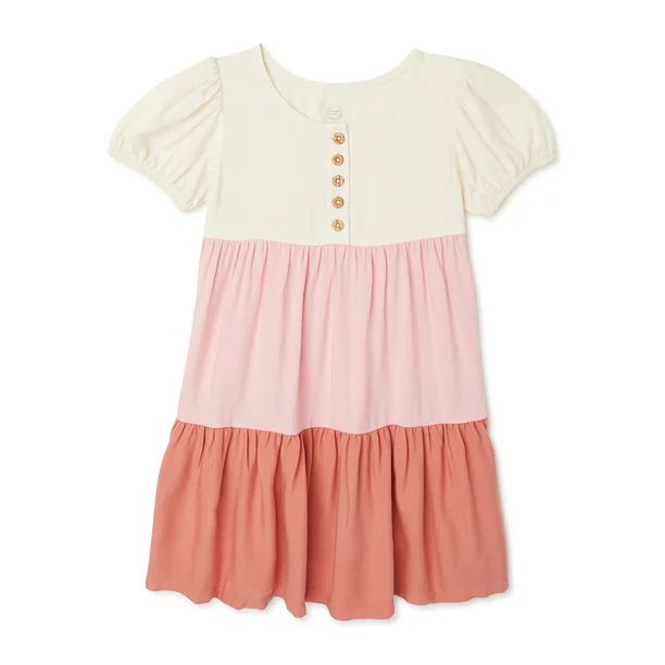 Wonder Nation Baby and Toddler Girls’ Woven Dress, Sizes 12M-5T - Walmart.com | Walmart (US)