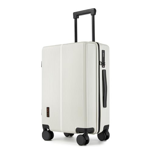 Hulsin Carry On Luggage with TSA Lock, Carry on Suitcase 22x14x9 Airline Approved, Carry-on luggage with 360° Spinner Wheels, Hardside 20 Inch Lightweight Hard Shell Suitcase (White, 20-Inch) | Amazon (US)
