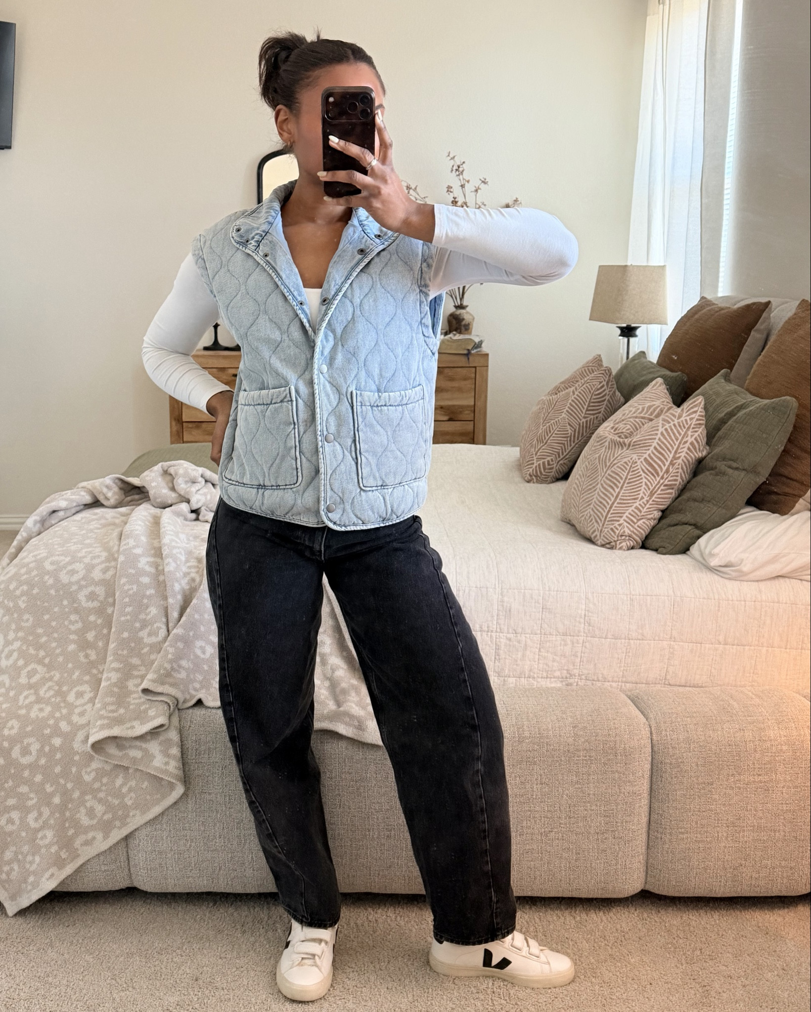 3 ways to style a denim vest.

#LTKootd #LTKTall #LTKMidsize