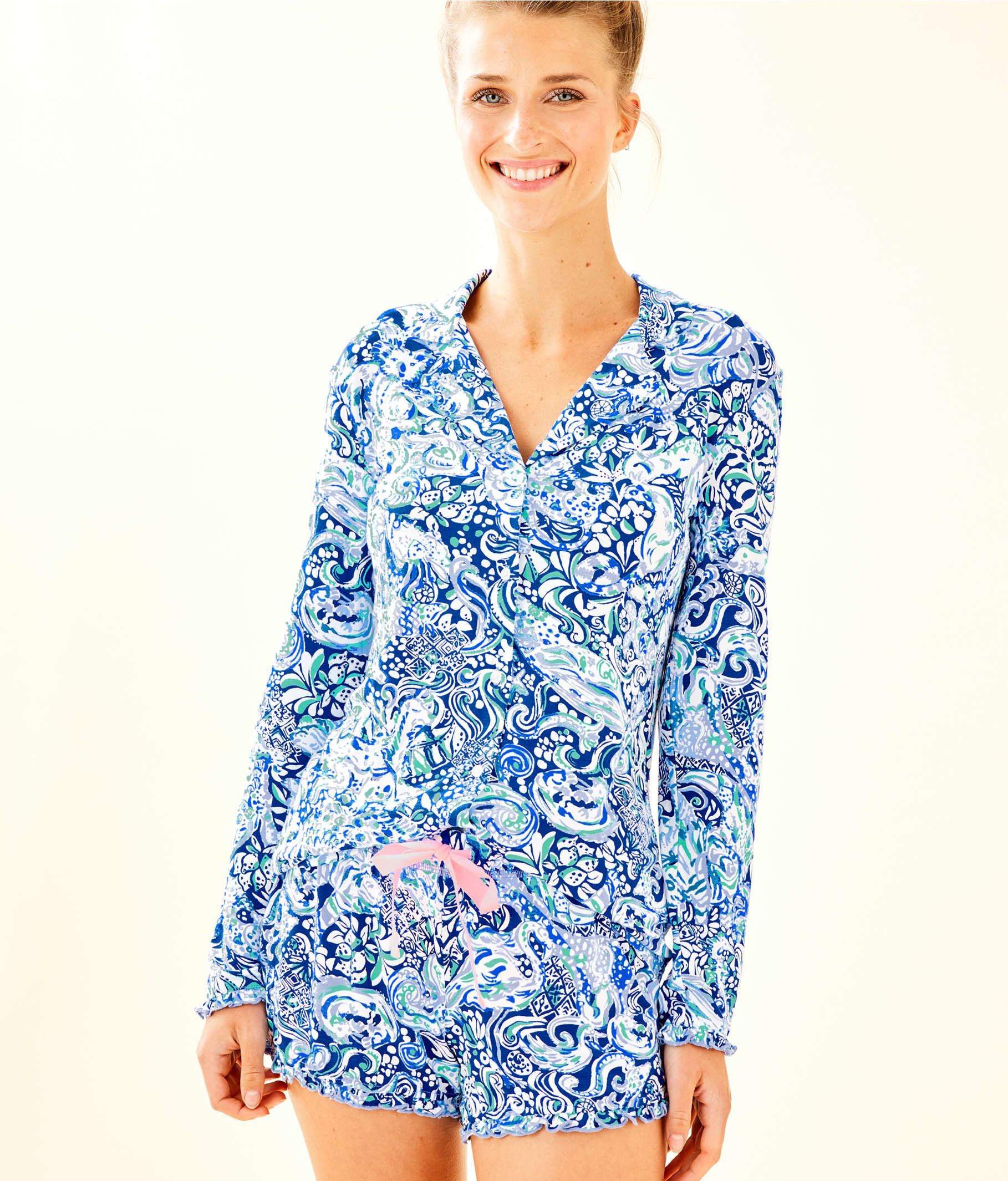 Ruffle PJ Button Front Top | Lilly Pulitzer