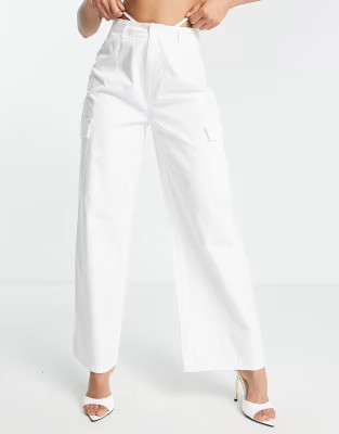 Simmi cargo pants in white | ASOS (Global)