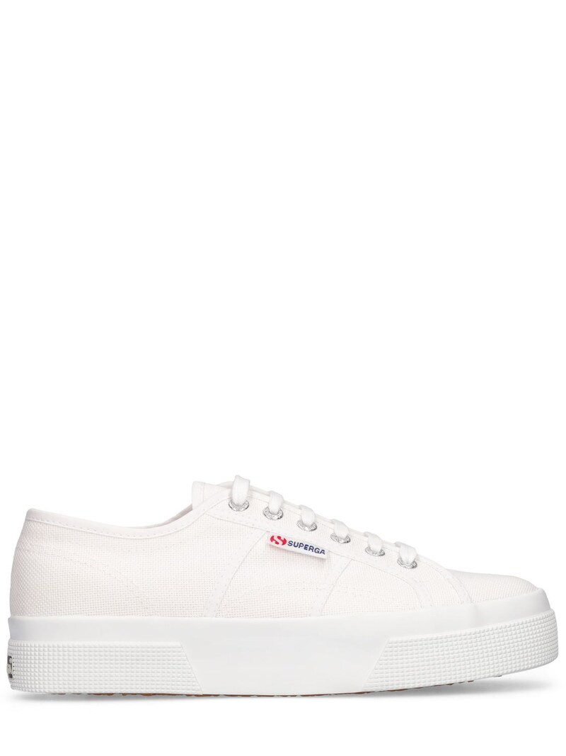 35mm logo canvas platform sneakers - Superga - Women | Luisaviaroma | Luisaviaroma