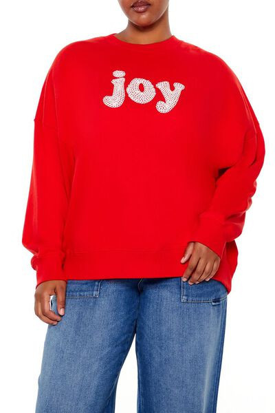 Plus Size Embroidered Joy Pullover | Forever 21