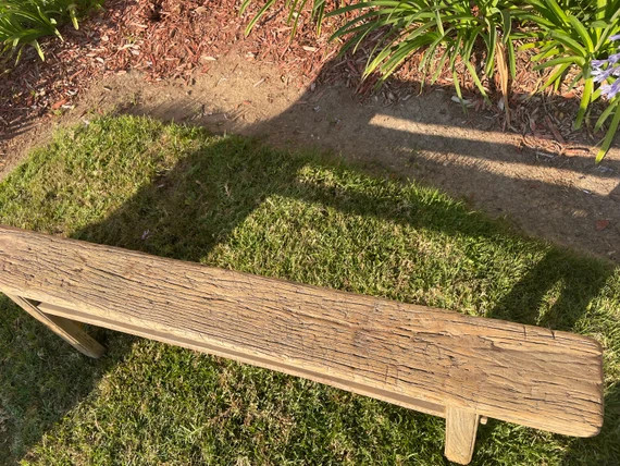 Antique Rustic Vintage Country Board Bench Weathered Natural | Etsy | Etsy (US)