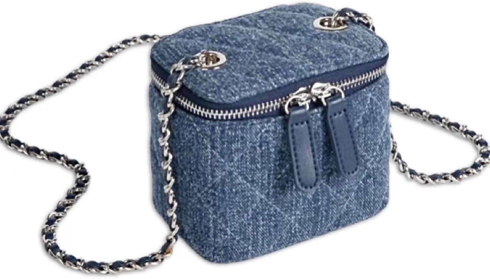 Mini Denim Crossbody Bags for Women Small Vintage Square Box Purse Boho Cross Body Handbags with ... | Amazon (US)