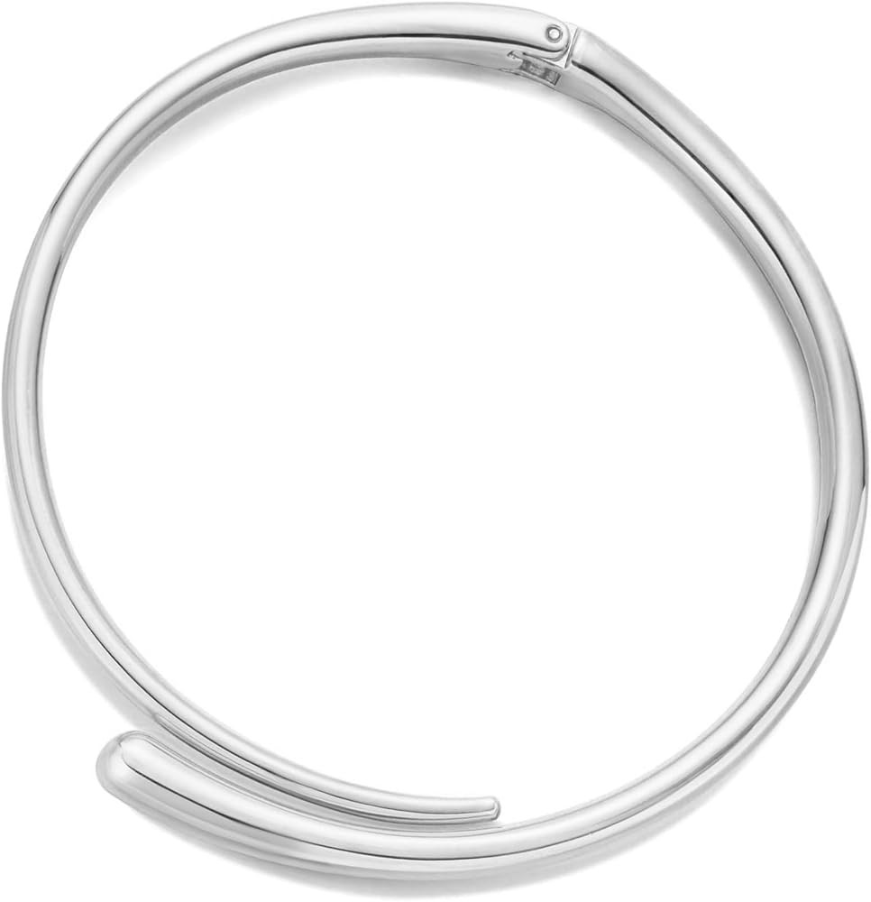 Chunky Teardrop Hoop Necklaces for Women Statement Choker Collar | Amazon (US)