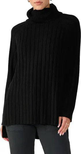 Rib Turtleneck Tunic Sweater | Nordstrom