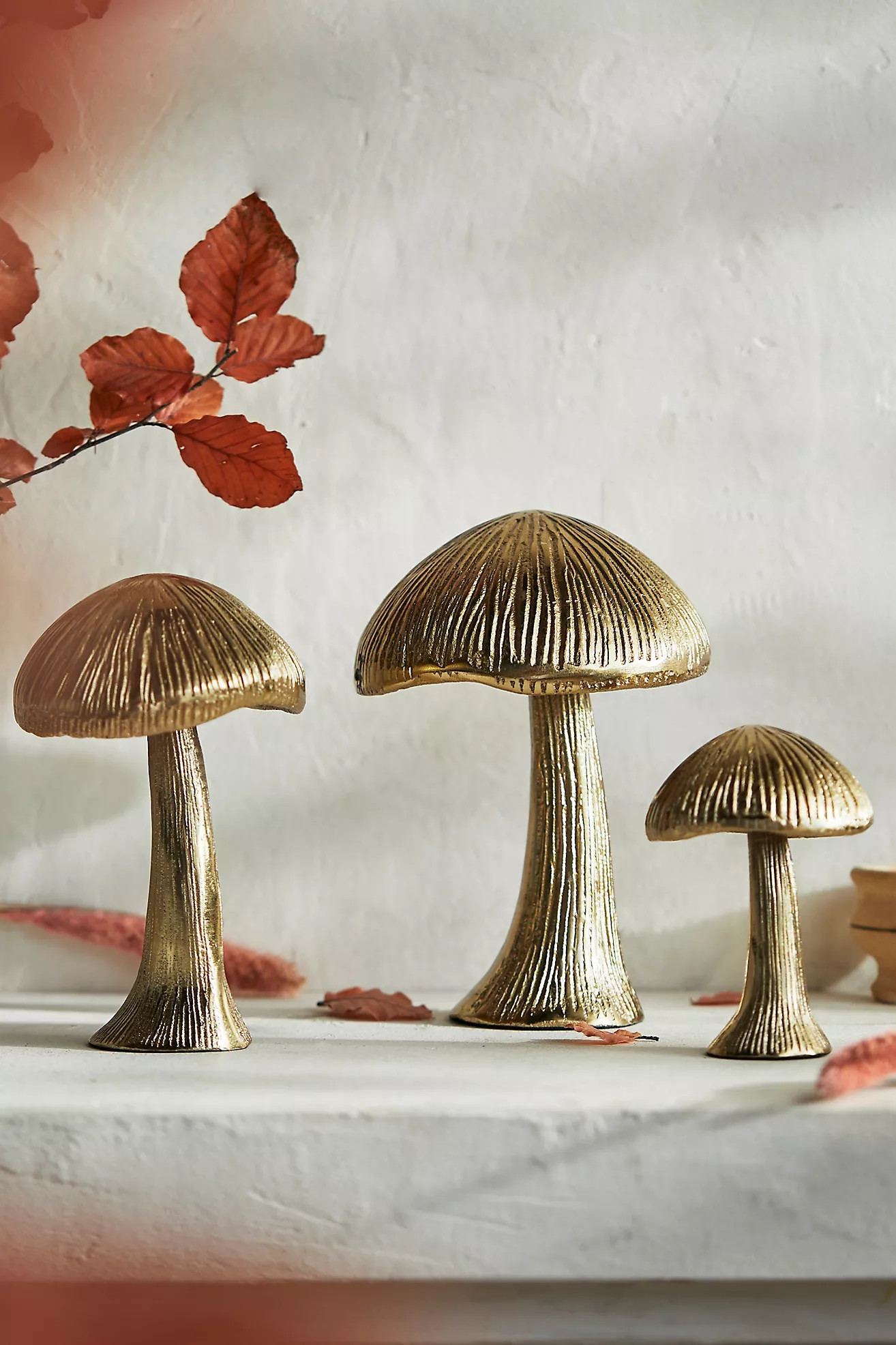 Mushroom Brass Decor | Anthropologie (US)