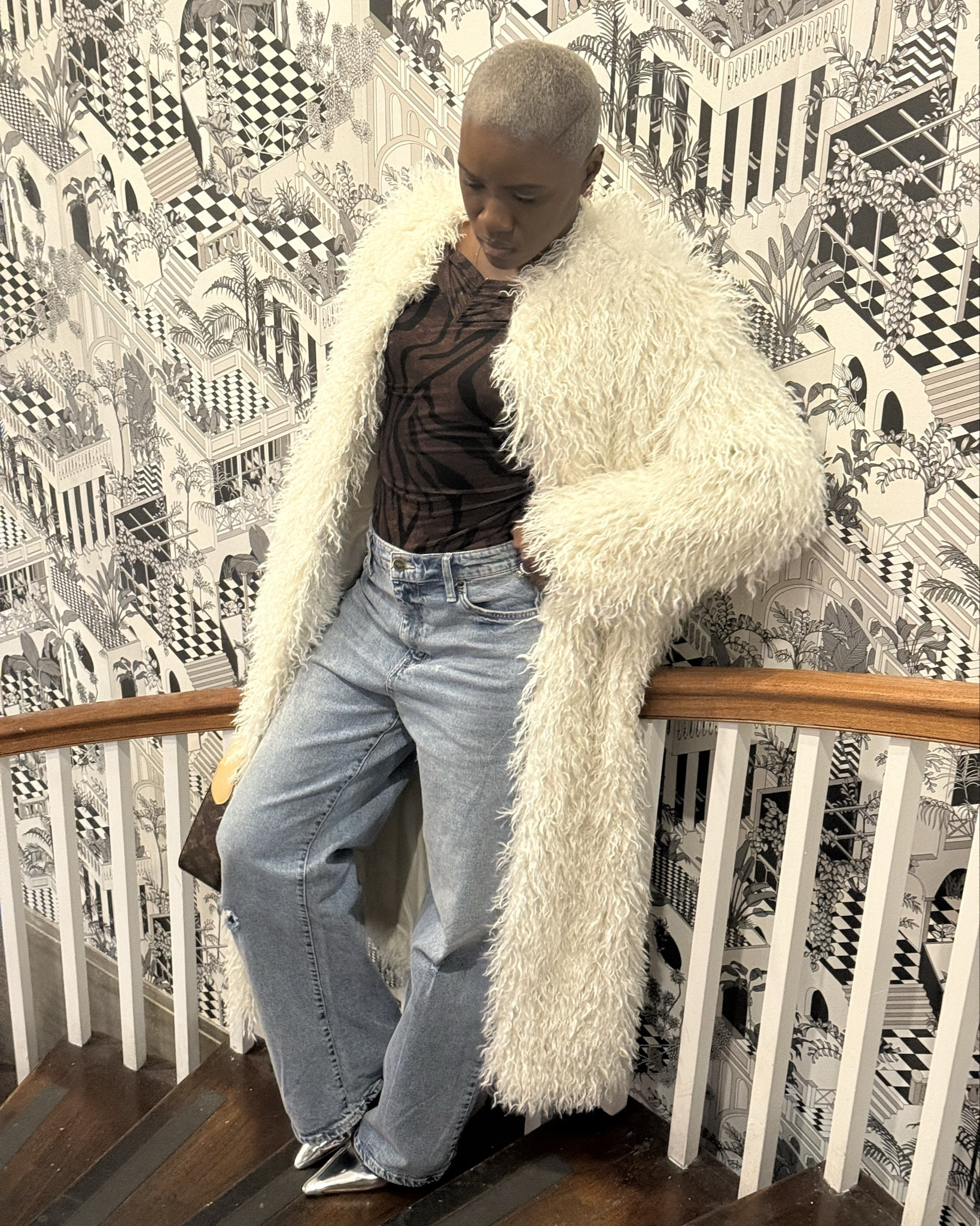 Long MONGOLIAN FAUX FUR 

#LTKTall #LTKOver40 #LTKootd