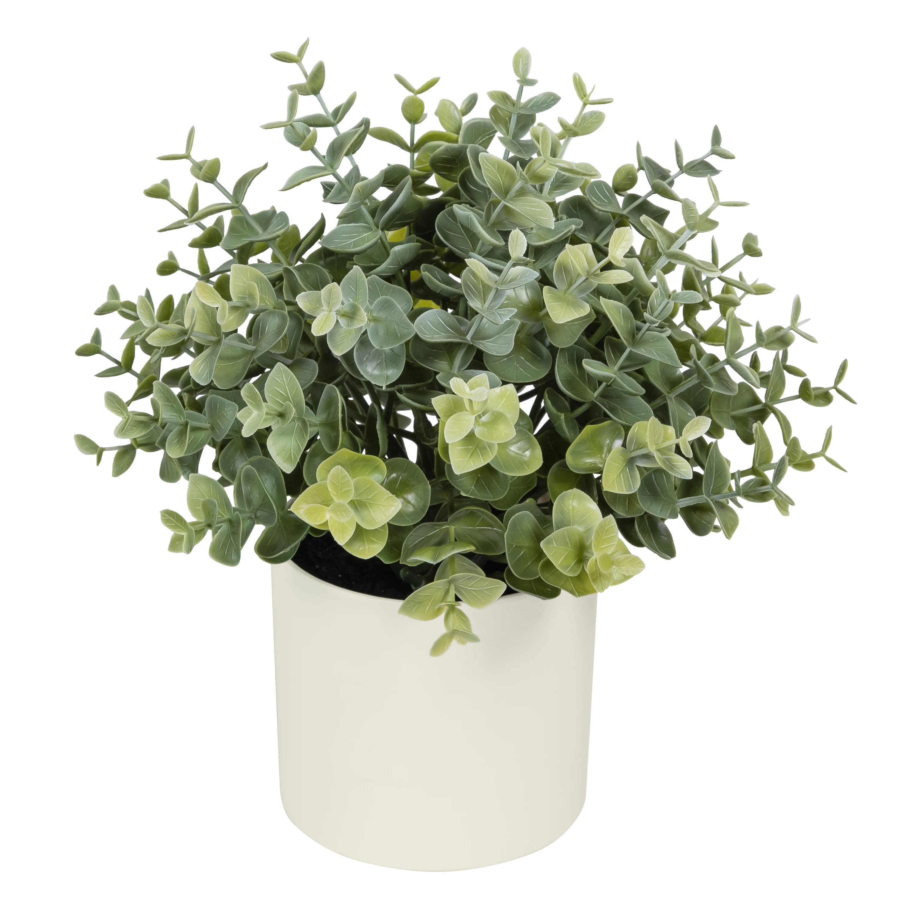 Mainstays 8.5" Artificial Eucalyptus Plant in Cream Pot | Walmart (US)
