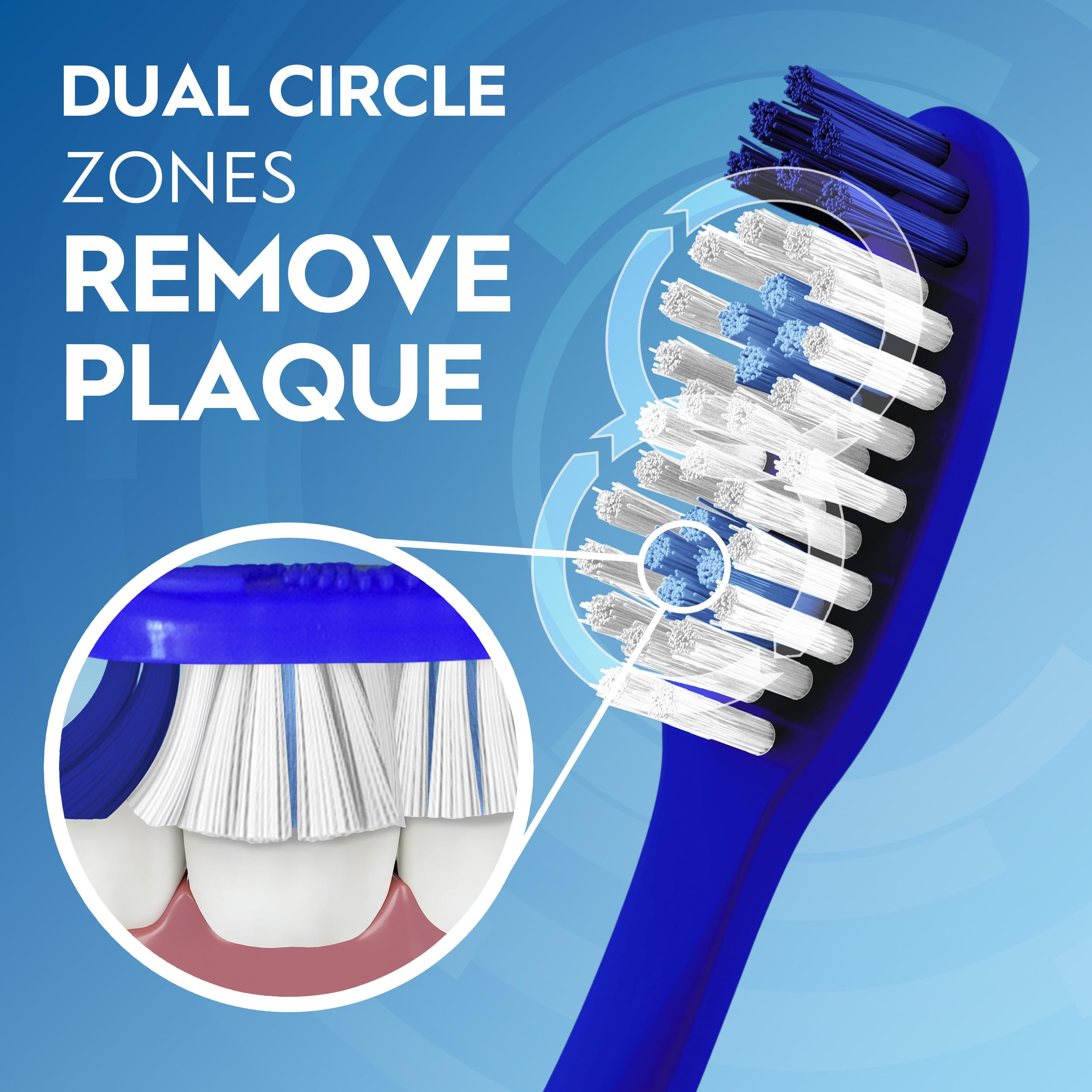 Oral-B Toothbrush Dual Clean, Medium, 6 Count | Amazon (US)