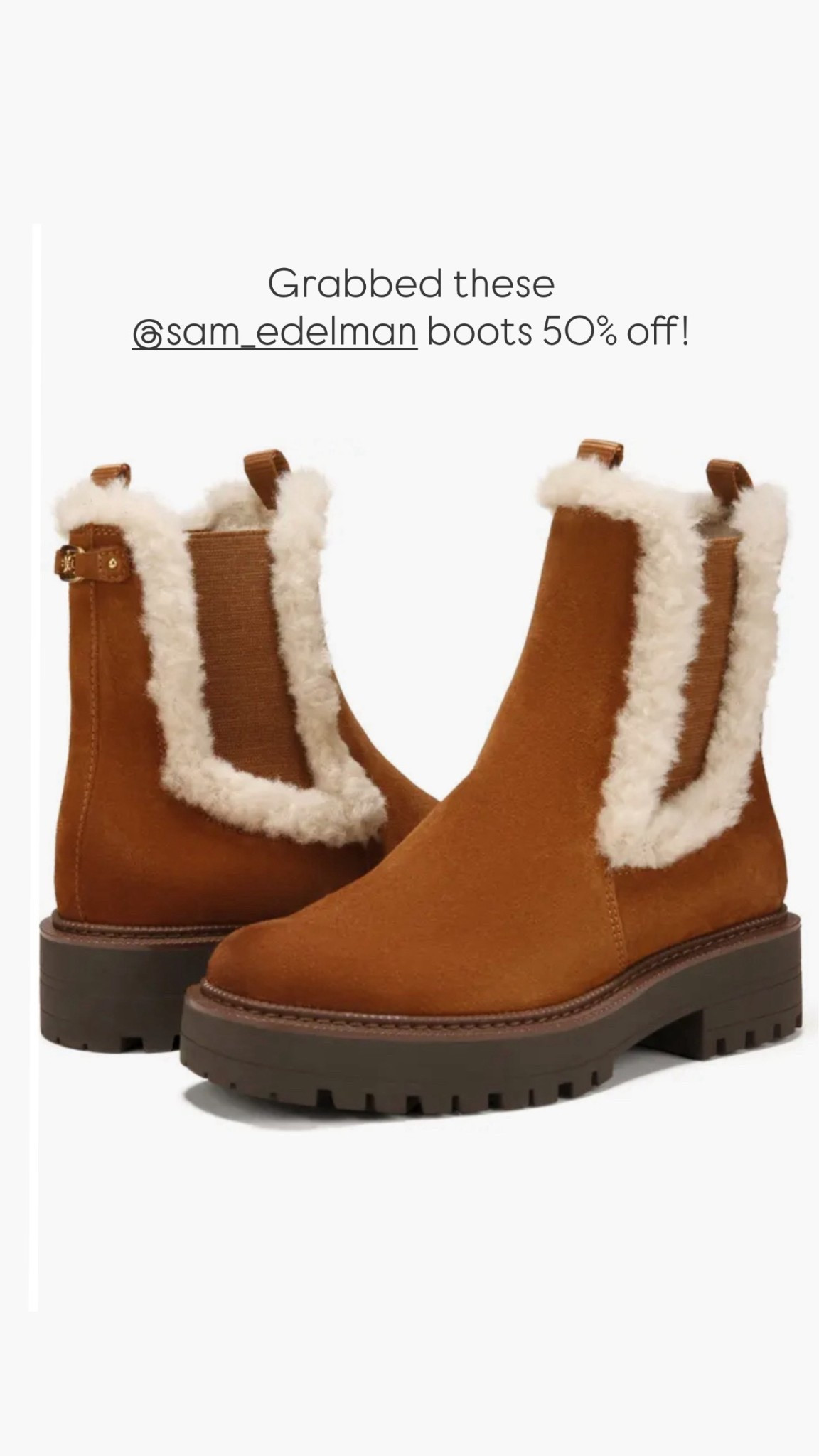 Grabbed these @sam_edelman boots 50% off! 

#LTKFindsUnder100 #LTKSeasonal #LTKSaleAlert