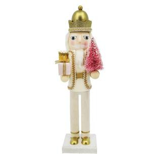 15" Nutcracker with Pink Tree & Gift Tabletop Accent by Ashland® | Michaels Stores