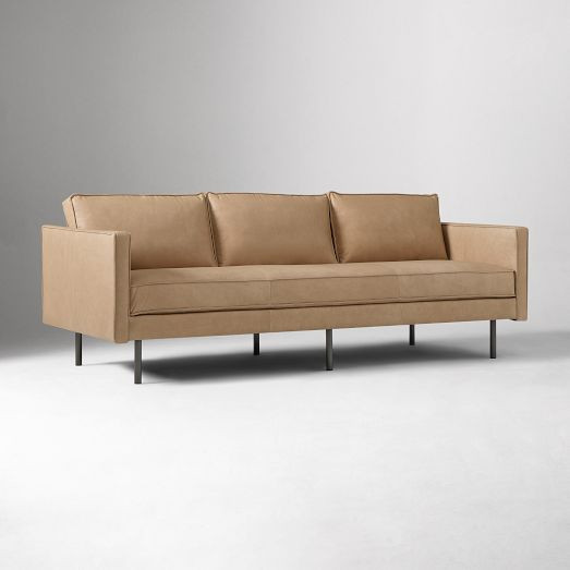 Axel Leather Sofa (76"–89") | West Elm (US)