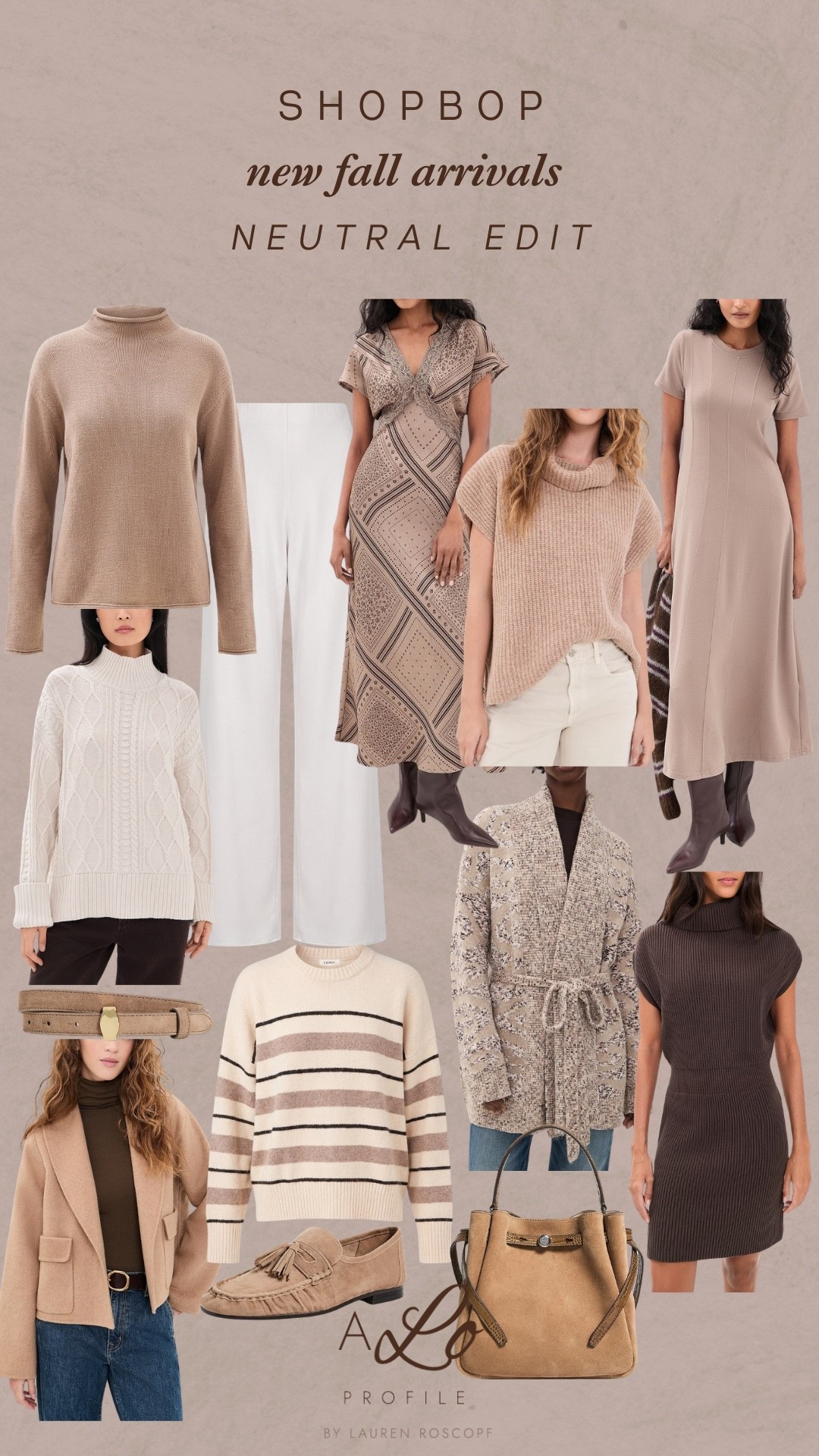 New neutral arrivals from Shopbop for fall 🤍
