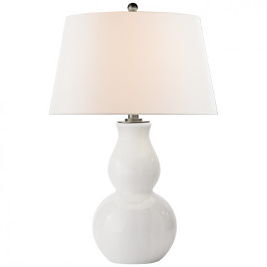 Open Bottom Gourd Table Lamp, Visual Comfort SL 3811WG-L CX12V | Lighting Reimagined