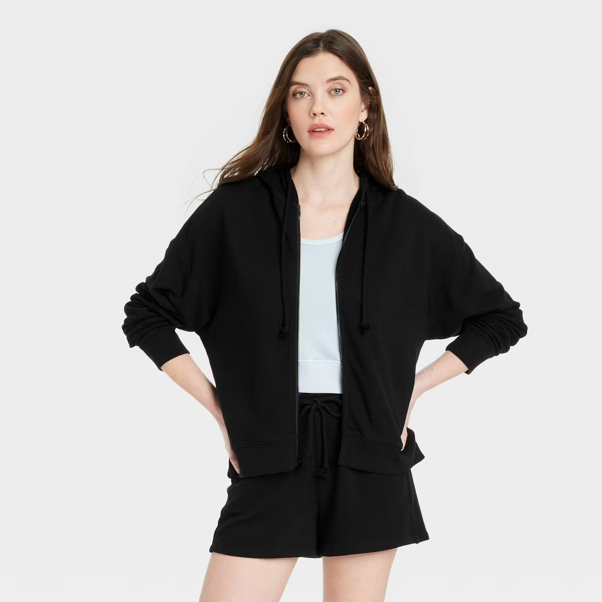 Women's Leisure Studio French Terry Zip-Up Hooded Sweatshirt - Universal Thread™ | Target