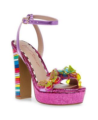 Betsey Johnson Women's Noemi Butterfly Strap Dress Sandals & Reviews - Sandals - Shoes - Macy's | Macys (US)