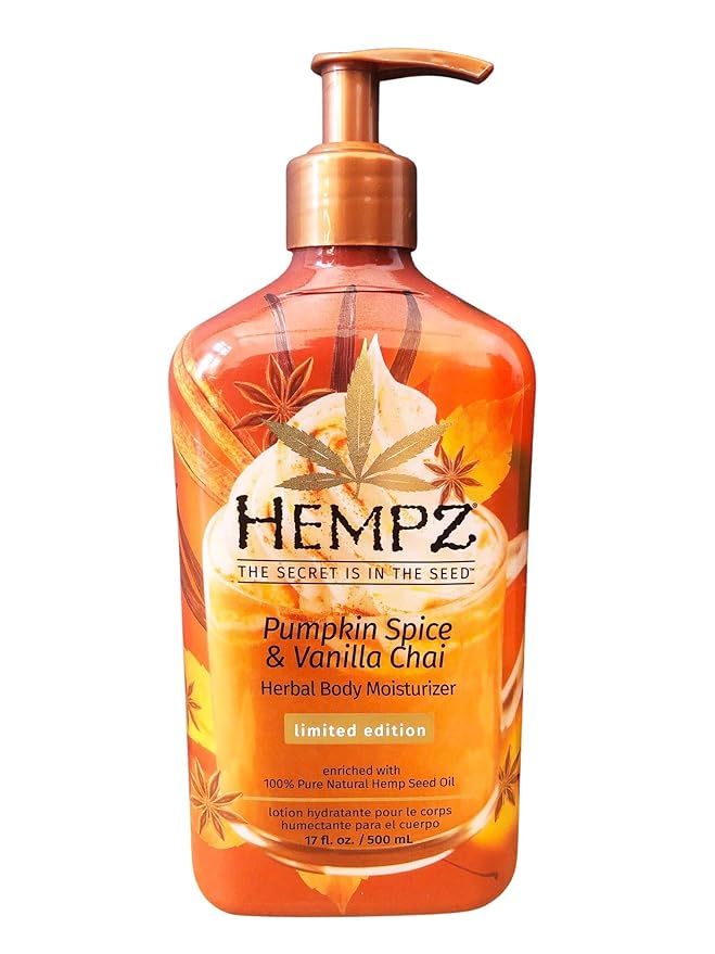 Hempz Pumpkin Spice & Vanilla Chai Herbal Body Moisturizer 17 oz. | Amazon (US)