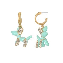 Packed Party Gold and Mint Balloon Animal Hoops, 1 Pair | Walmart (US)