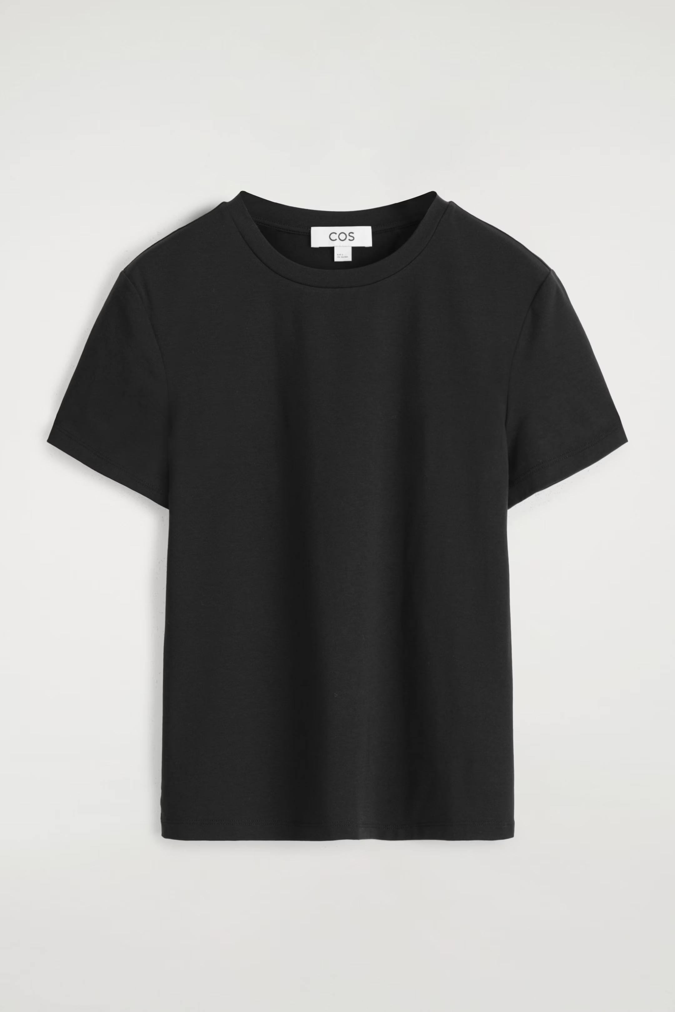 SHRUNKEN T-SHIRT - BLACK | COS | COS UK