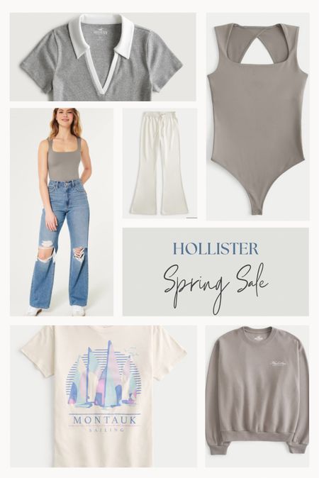 HOLLISTER spring sale 

Ribbed polo • grey sweatshirt • montauk tshirt • seamless bodysuit • wide leg sweatpants 

#LTKFestival #LTKSeasonal #LTKsalealert