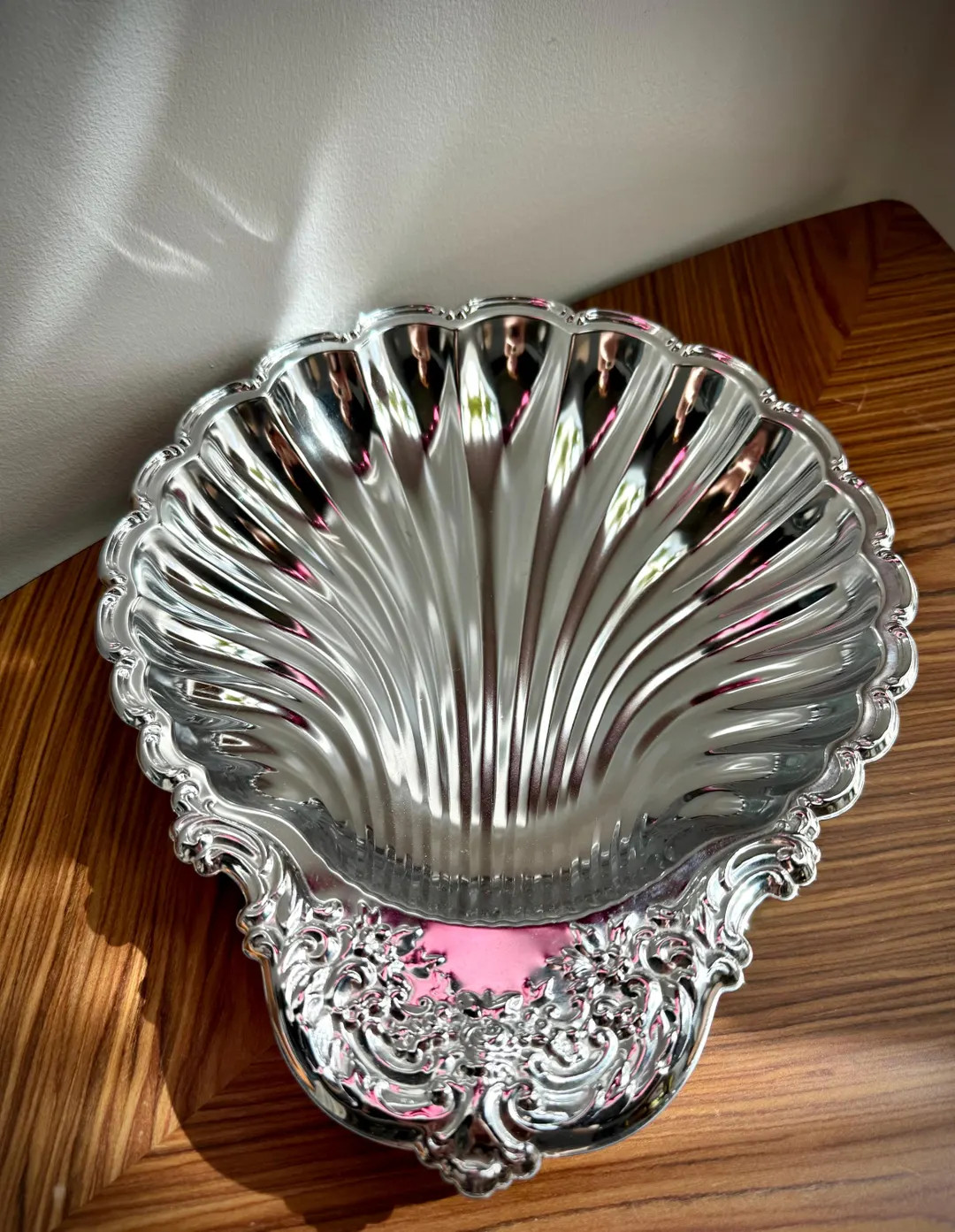 Vintage Ornate Shell Platter - Rococo Style Silver-tone Oyster Dish – 14”x12” – Non-tarni... | Etsy (US)