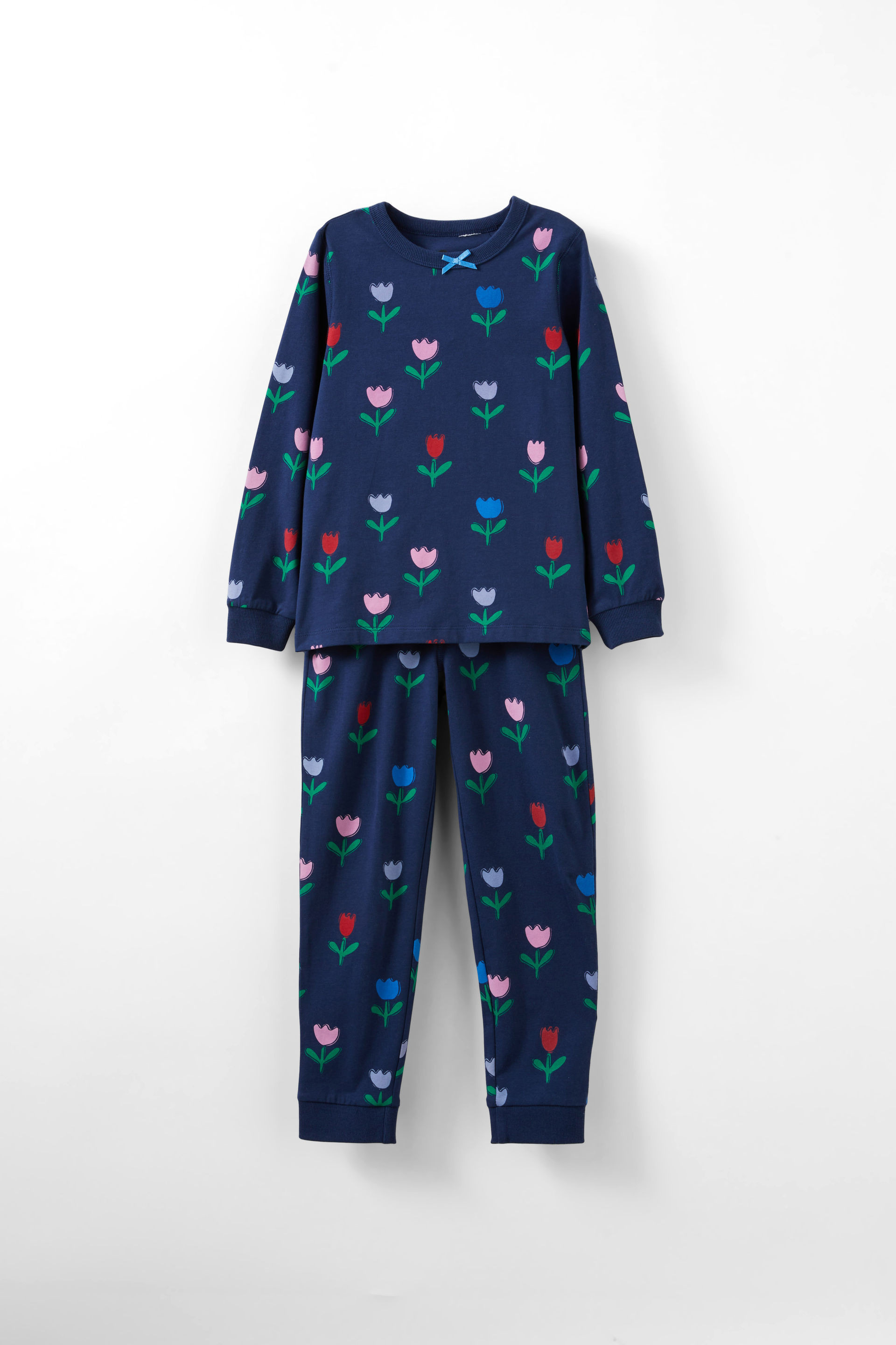 Cotton On Kids - Ava Long Sleeve Pyjama Set - In the navy/tahle tulips | Cotton On (ANZ)