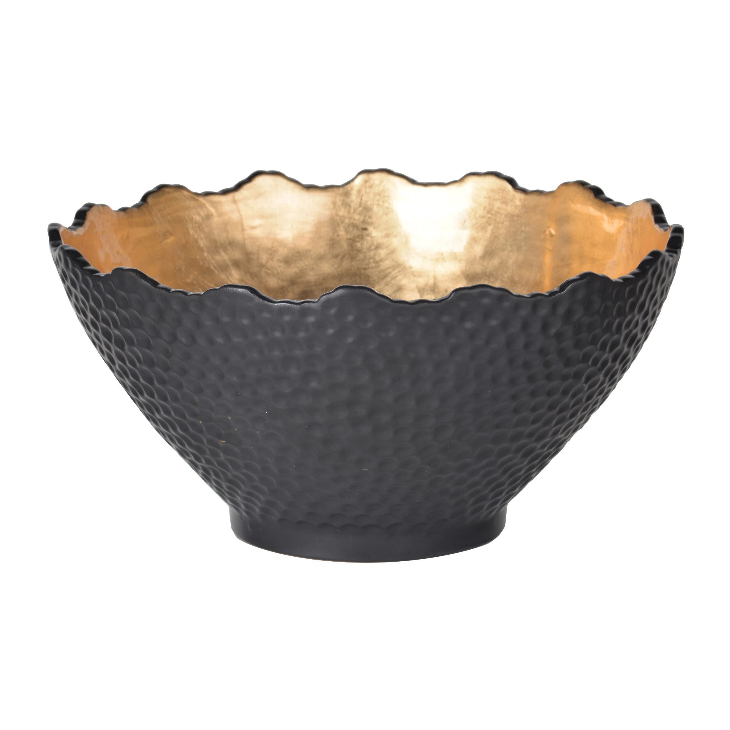 Mercer41 Chambre Stoneware Glam Decorative Bowl in Black/Gold & Reviews | Wayfair | Wayfair North America