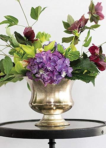 Afloral Light Gold Distressed Metal Urn - 6.25" Tall | Amazon (US)