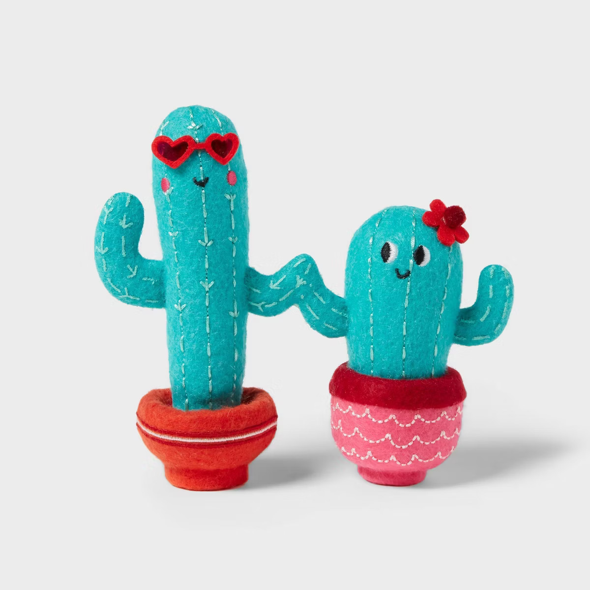 Felt Cactus Duo Valentine's Day Figurine - Spritz™ | Target