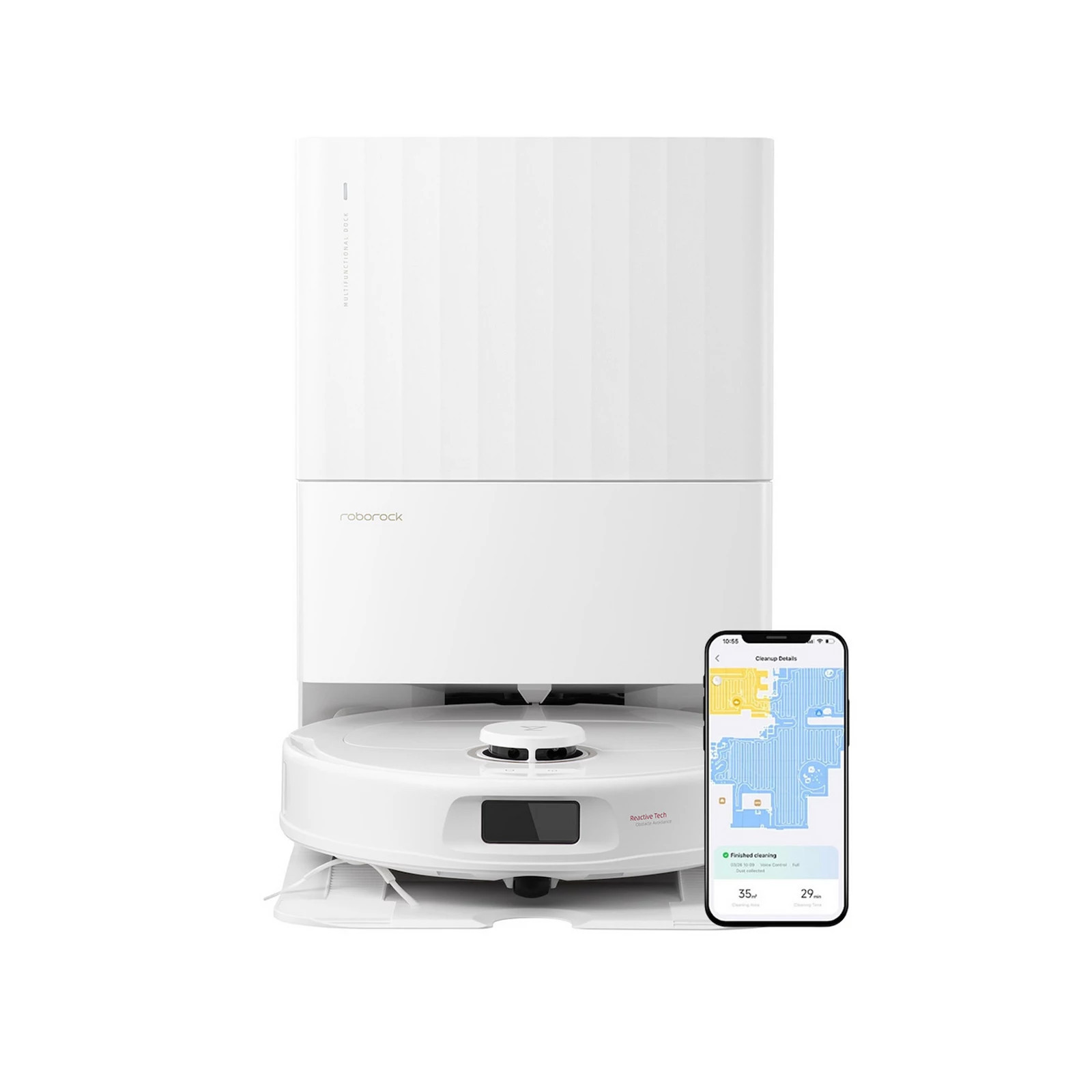 Roborock Qrevo Pro Robot Vacuum with Hot Water Mop, White | Kohl's