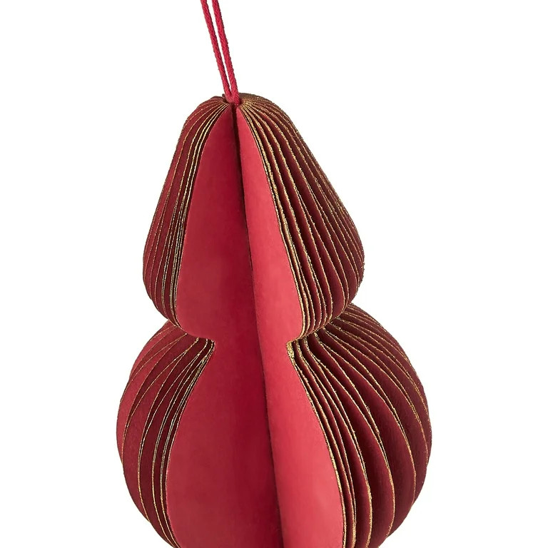 3 Count Red Paper Finial Christmas Ornaments, by Holiday Time | Walmart (US)