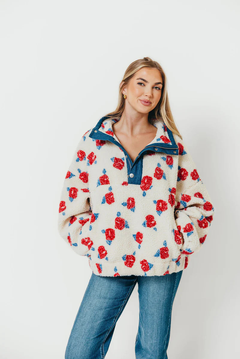 Geneva Floral Pullover in Cream *Final Sale* | Worth Collective